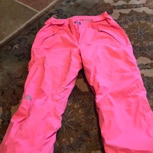 Hot Pink Northface Snowpants